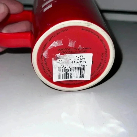 STARBUCKS 2014 Christmas Blend Red Coffee Mug Cup 12 Ounces EUC - Picture 3 of 3